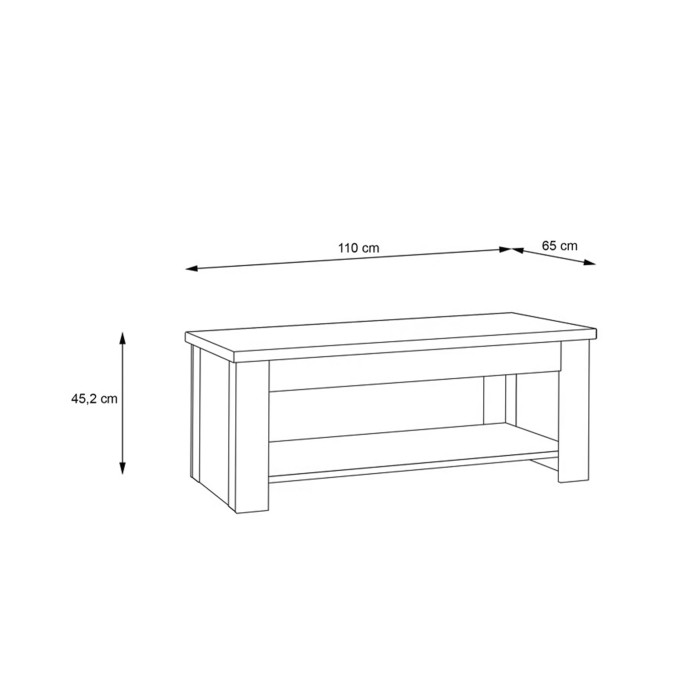 Mesa centro elevable DUMI | Cambia Tus Muebles
