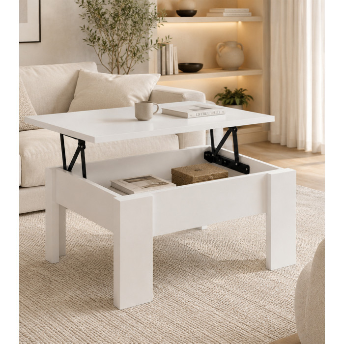 Mesa de centro elevable Premier 4 con almacenaje