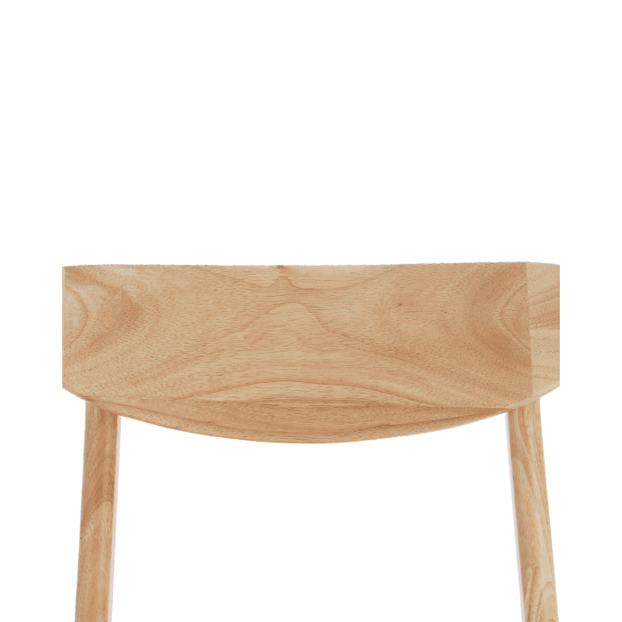 Elegante Pack de 2 Sillas de Comedor Dover - de Tela y Madera Natural