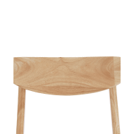 Elegante Pack de 2 Sillas de Comedor Dover - de Tela y Madera Natural