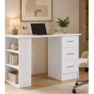 Mesa de escritorio Deski con cajones y estantería