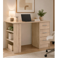 Mesa de escritorio Deski con cajones y estantería
