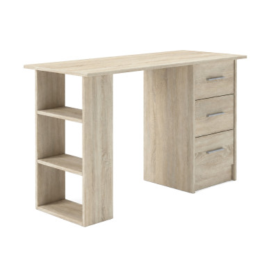 Mesa de escritorio Deski con cajones y estantería