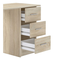 Mesa de escritorio Deski con cajones y estantería