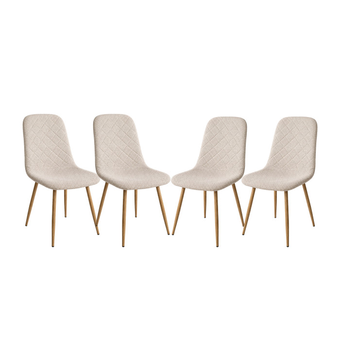Pack de 4 Sillas de Comedor Suiz - Diseño Moderno y Elegante