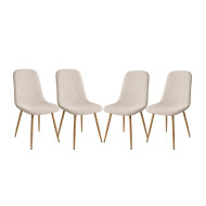 Pack de 4 Sillas de Comedor Suiz - Diseño Moderno y Elegante