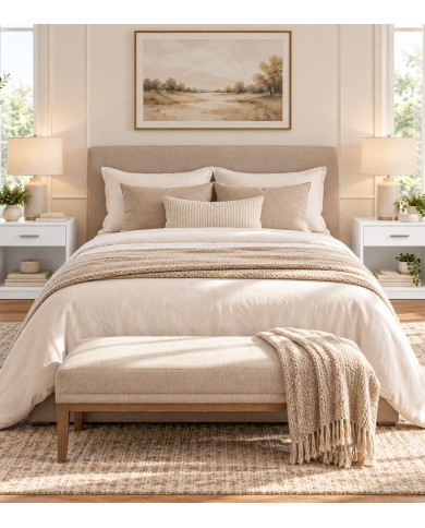 Pack de 2 mesitas de noche Silva blancas con cajón