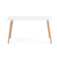 Pack mesa Nórdica blanca 120 cm con 4 sillas Tulipa
