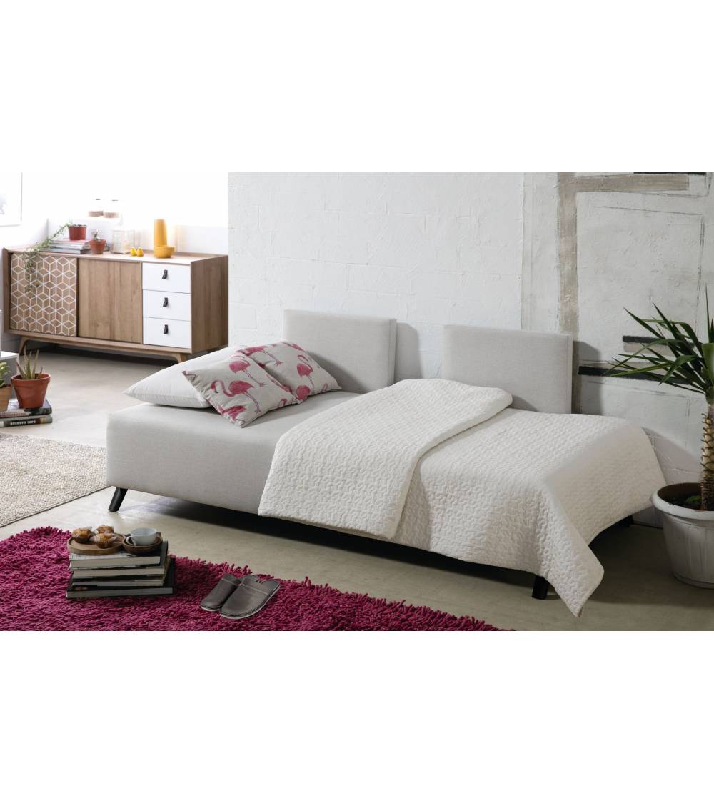 Sofá Cama infantiljuvenil con estampado de flamencos