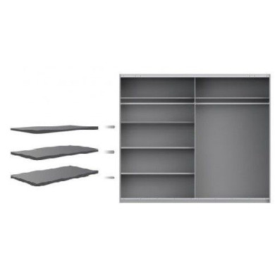 interior armario estantes