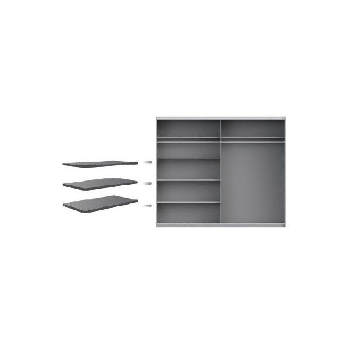 interior armario estantes