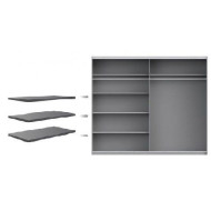 interior armario estantes