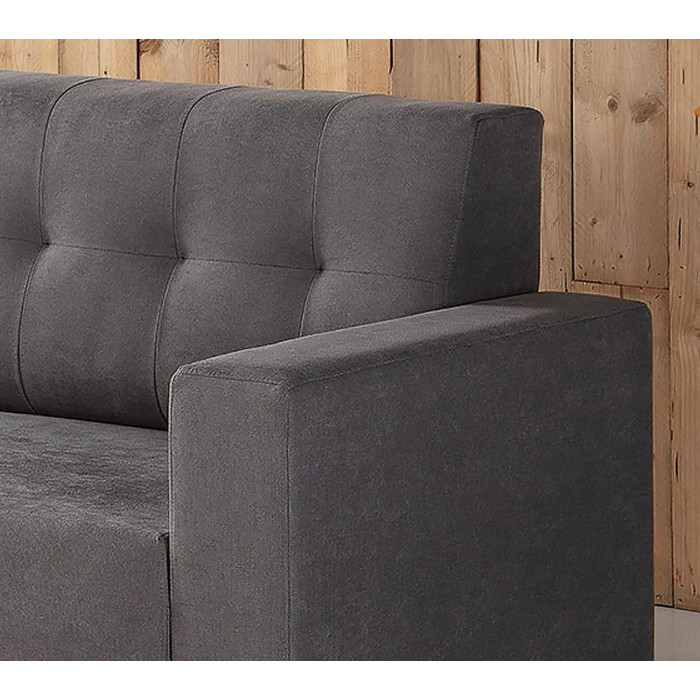 Sofá compacto de 3 plazas Capitoné