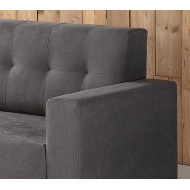 Sofá compacto de 3 plazas Capitoné