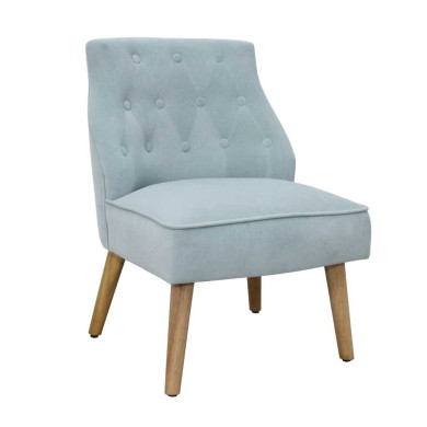 Butaca terciopelo Mary, con patas de madera Butaca terciopelo Mary, con patas de madera