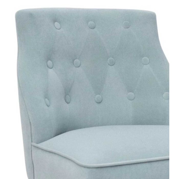 Butaca terciopelo Mary, con patas de madera