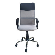 Silla de escritorio Jasper, ergonómica y tapizada