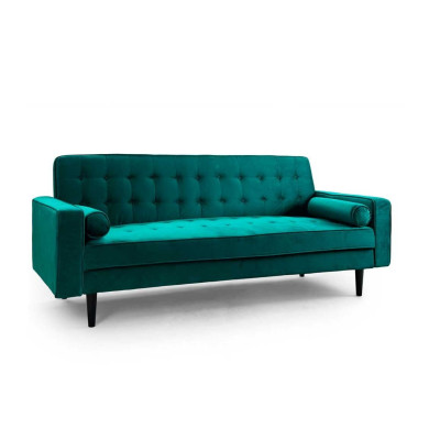 Sofá cama terciopelo antimanchas GREEN