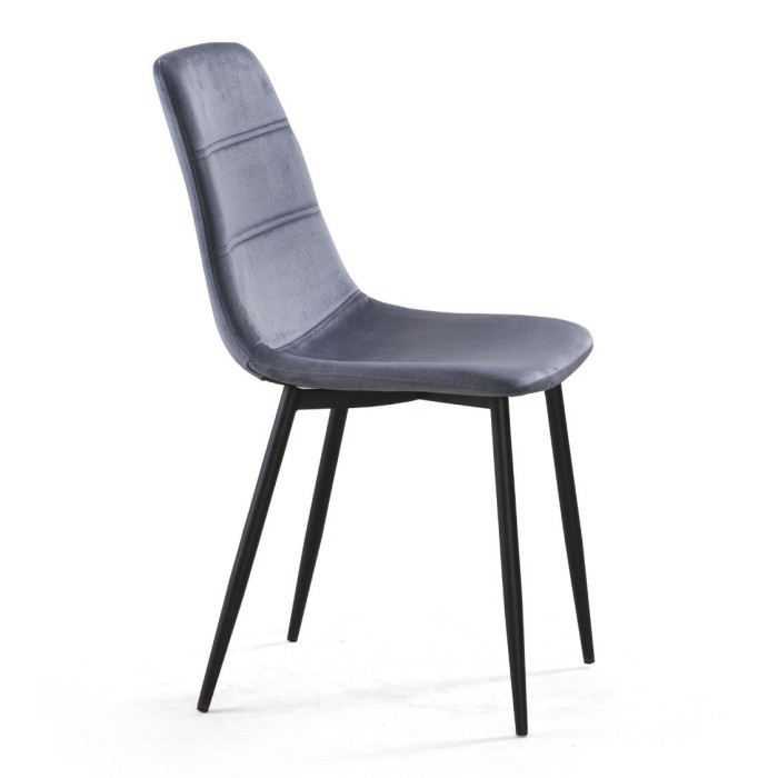 Sillas comedor terciopelo DENMARK - Pack 4 Uds.