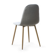 Sillas de comedor de terciopelo SWEDEN - Pack 4 Uds.