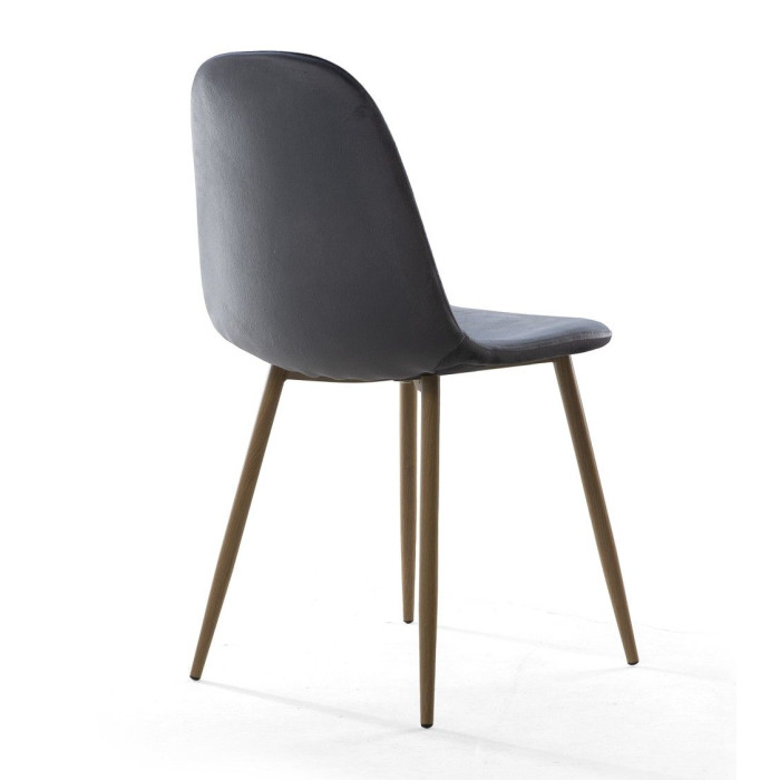 Sillas de comedor de terciopelo SWEDEN - Pack 4 Uds.