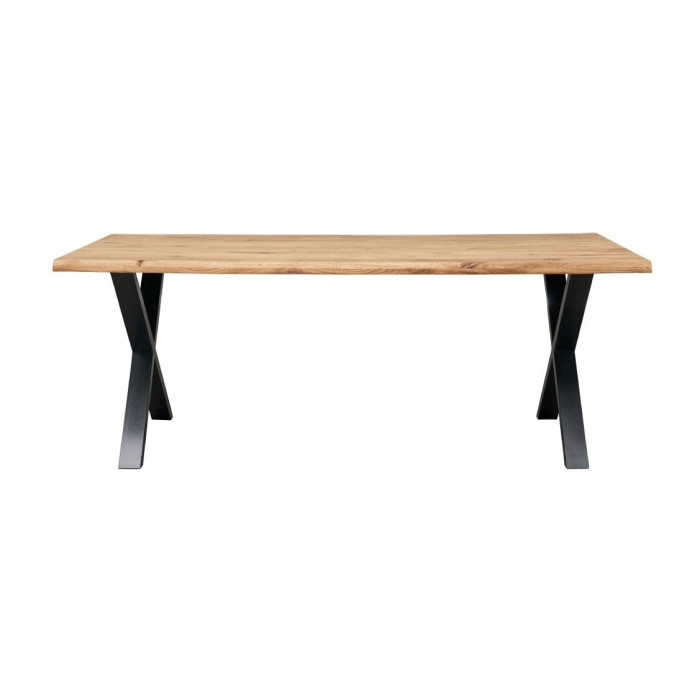 Mesa comedor industrial pata 'X' LINCOLN
