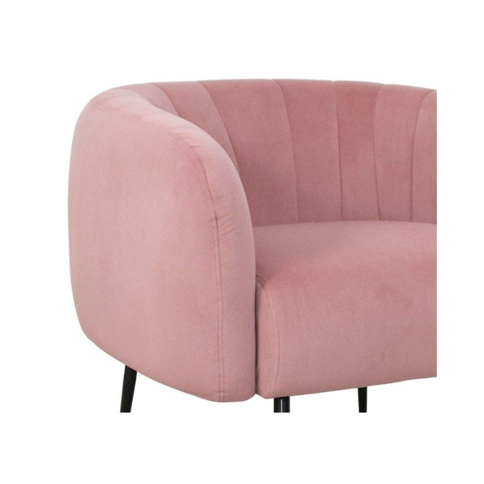 Butaca moderna terciopelo rosa TELMA Butaca moderna terciopelo rosa TELMA