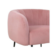 Butaca moderna terciopelo rosa TELMA Butaca moderna terciopelo rosa TELMA