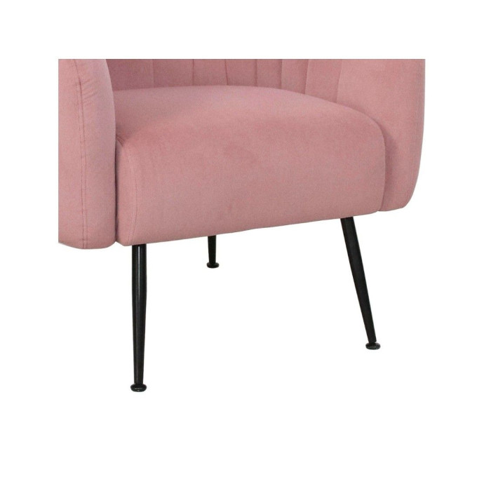 Butaca moderna terciopelo rosa TELMA Butaca moderna terciopelo rosa TELMA