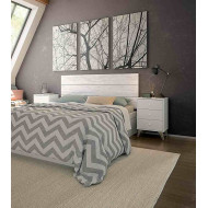 Mesita de noche blanca nórdica CANDY