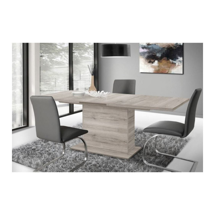Mesa comedor extensible pata central THEO