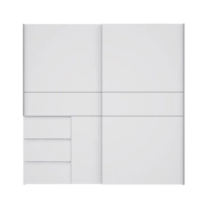 Armario ropero 200 cm puertas correderas + cajonera integrada WINTER2