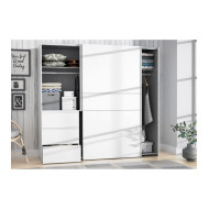 Armario ropero 200 cm puertas correderas + cajonera integrada WINTER2