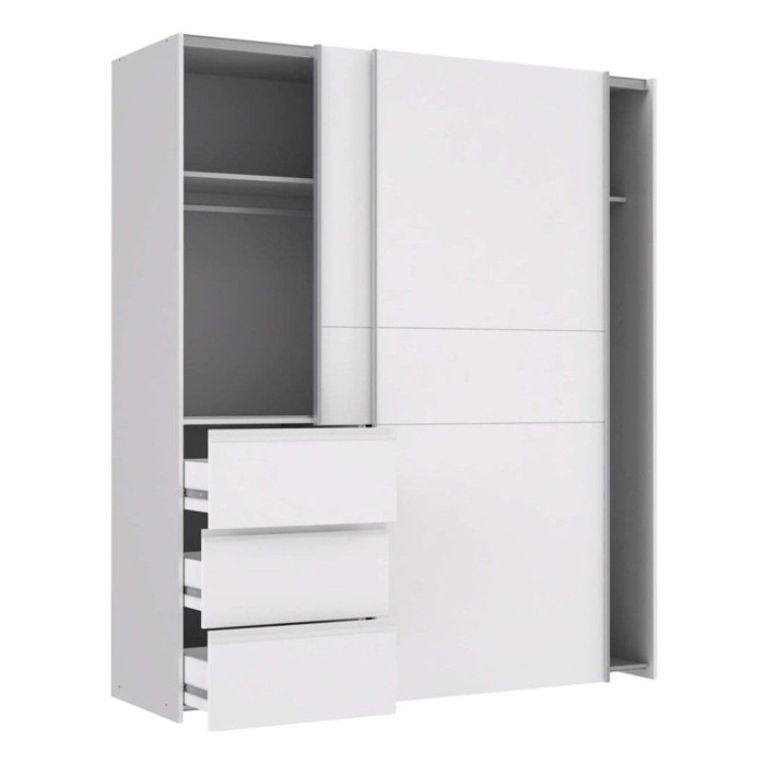 Armario ropero 170 cm puertas correderas + cajonera WINTER2