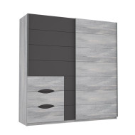 Armario 200 puertas correderas + cajonera SATURN | Cambia Tus Muebles