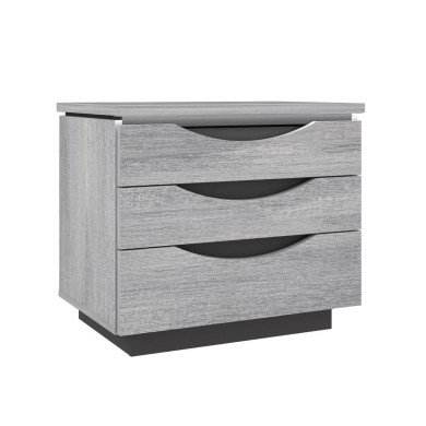 Mesita de noche 3 cajones con luces led SATURN Mesita de noche 3 cajones con luces led SATURN