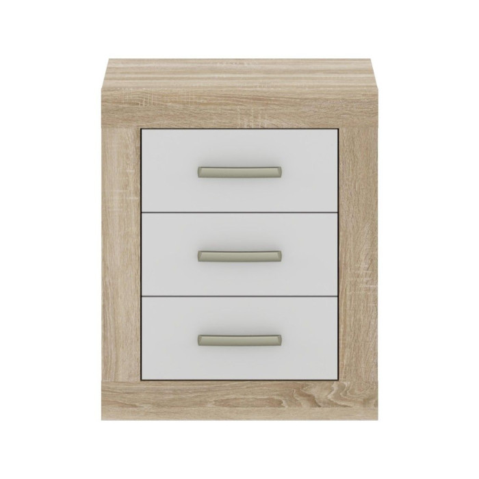 Mesita de noche 3 cajones DORA