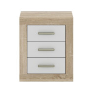 Mesita de noche 3 cajones DORA