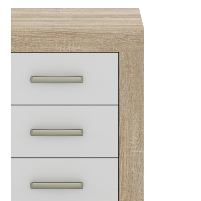 Mesita de noche 3 cajones DORA