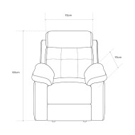 Sillón relax AMBERES con palanca