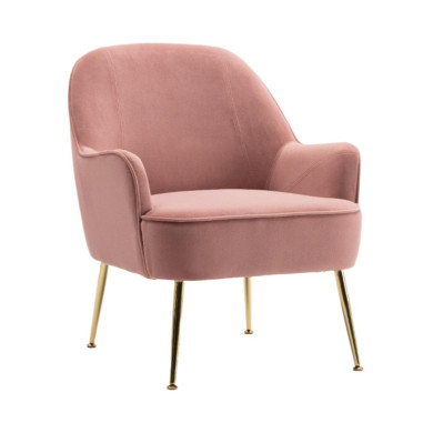 Butaca de terciopelo AMBERES con pata negra o dorada | Cambia Tus Muebles Butaca de terciopelo AMBERES con pata negra o dorada | Cambia Tus Muebles
