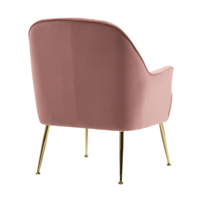 Butaca de terciopelo AMBERES con pata negra o dorada | Cambia Tus Muebles