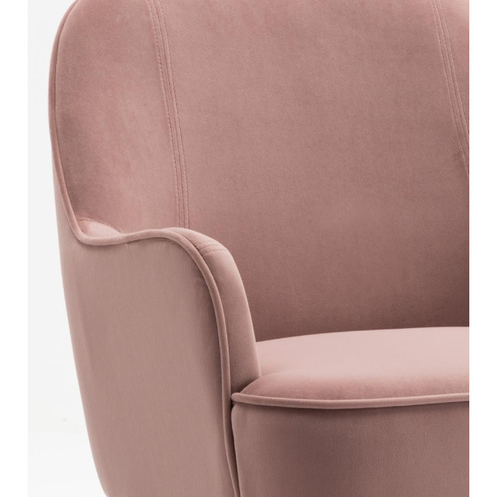 Butaca de terciopelo AMBERES con pata negra o dorada | Cambia Tus Muebles