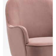 Butaca de terciopelo AMBERES con pata negra o dorada | Cambia Tus Muebles