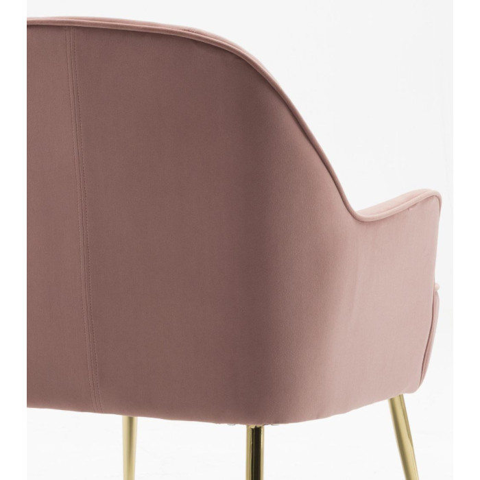 Butaca de terciopelo AMBERES con pata negra o dorada | Cambia Tus Muebles