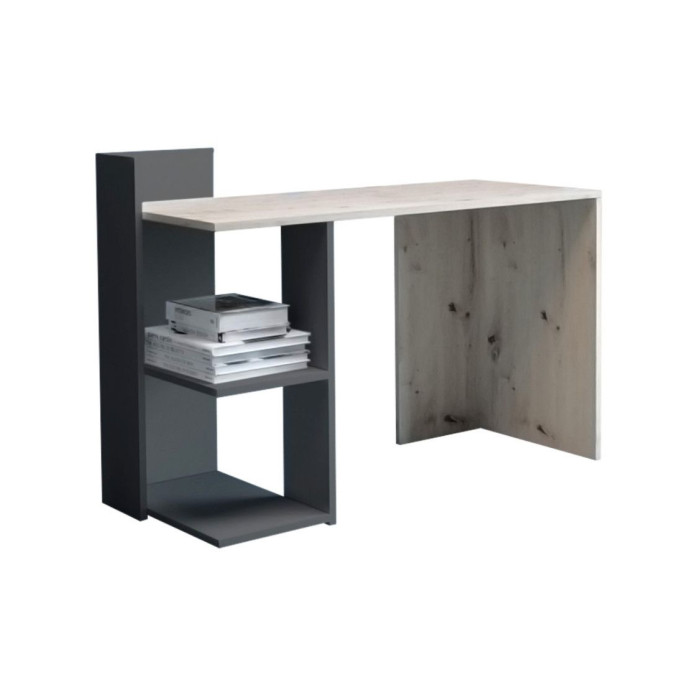 Mesa escritorio industrial con estantería TOKIO II