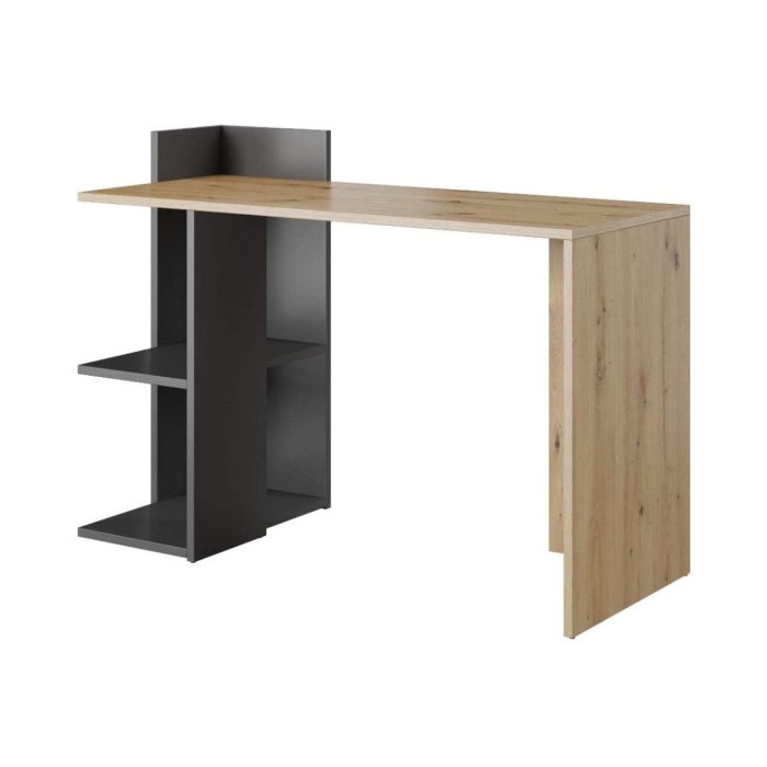 Mesa escritorio industrial con estantería TOKIO II