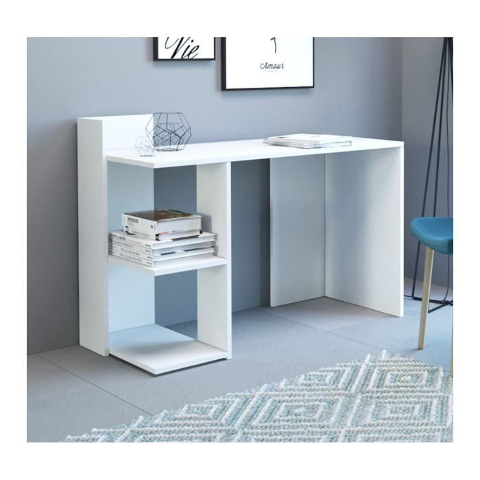 Mesa escritorio industrial con estantería TOKIO II