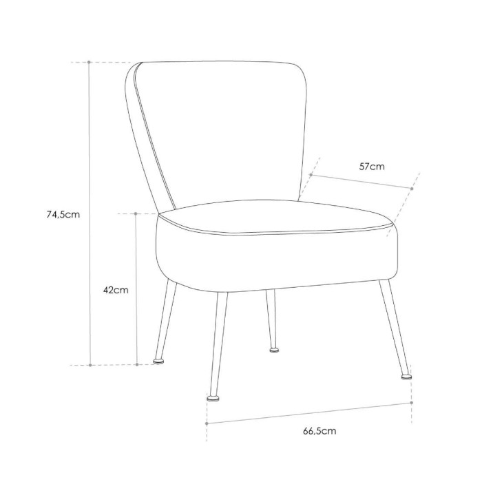 Butaca descalzadora salón-dormitorio MOMOA Butaca descalzadora salón-dormitorio MOMOA