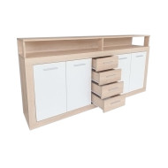 Mueble aparador LUANA 4 puertas 4 cajones